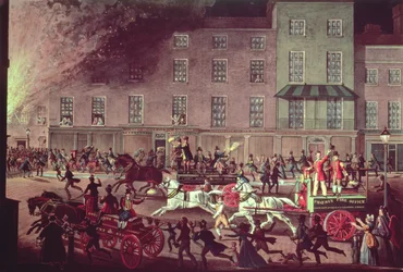 London Fire Engines, engraved by R.G. Reeve, pub. by Thomas McLean, c.1830